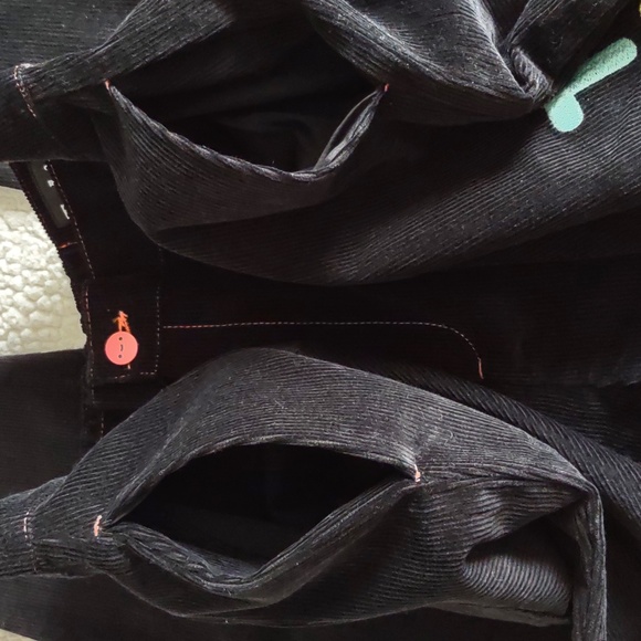 NWT TSUKI Market Size 34 Mischief Corduroy Trouser Spellout Leg Pants - Picture 15 of 15